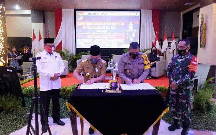 sukseskan pilkada serentak 2020 polda kalteng gelar rakor lintas sektoral 12876