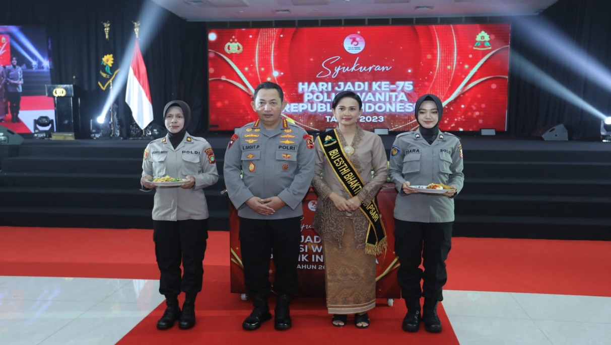 syukuran hut polwan ke 75 ini pesan kapolri 63535