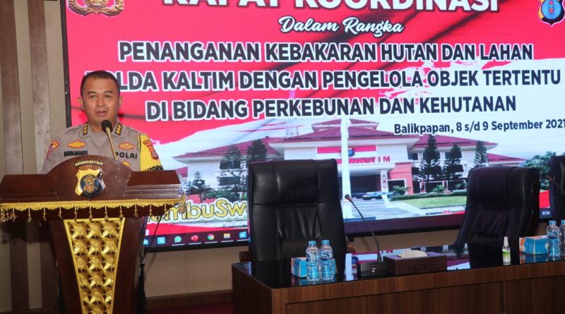 tangani karhutla polda kaltim gelar rapat koordinasi dengan seluruh stakeholder 27147