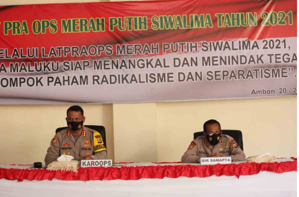 tangkal radikalisme dan separatisme polda maluku gelar operasi merah putih 17983