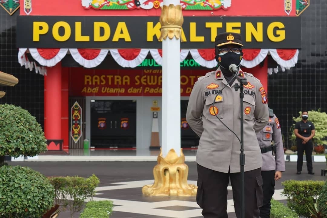 tekan penyebaran covid 19 wakapolda kalteng cek kesiapan personel 9452
