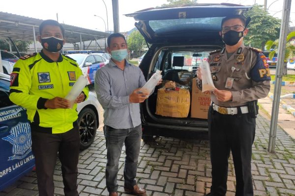 temuan dugaan penyelundupan benur di ruas tol tangerang merak korlantas polri tangkap dua kurir 28822