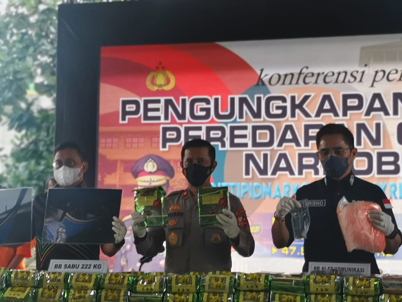 the criminal investigation agency of indonesian national police reveals cases of illicit trafficking of drugs on malaysia indonesia network 44607