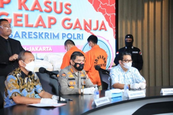 the criminal investigation agency of the police successfully unloads 224 4 kg of marijuana circulation in aceh medan jakarta 44362