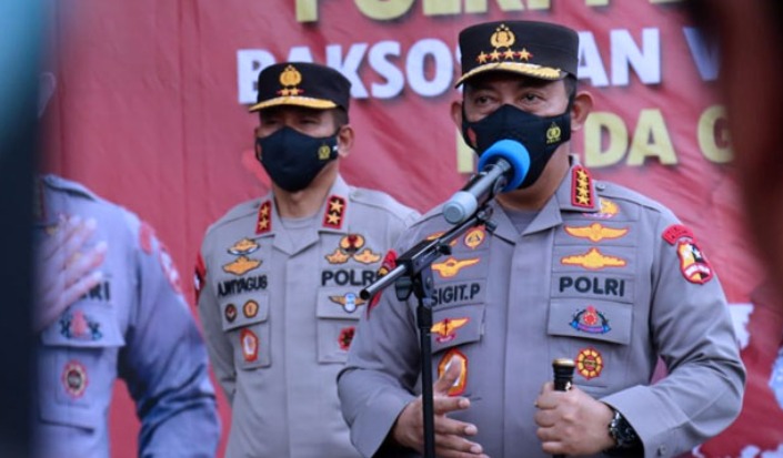 the national police chief appreciates the achievement of covid 19 vaccination in gorontalo province 44546
