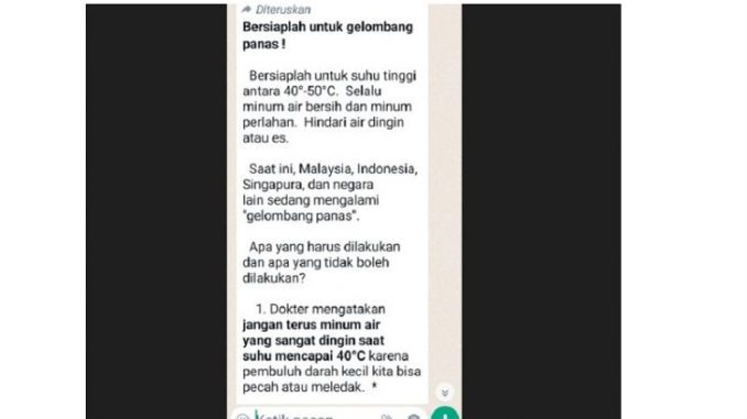 tidak benar konsumsi air dingin saat cuaca panas dapat sebabkan pembuluh darah pecah 57834