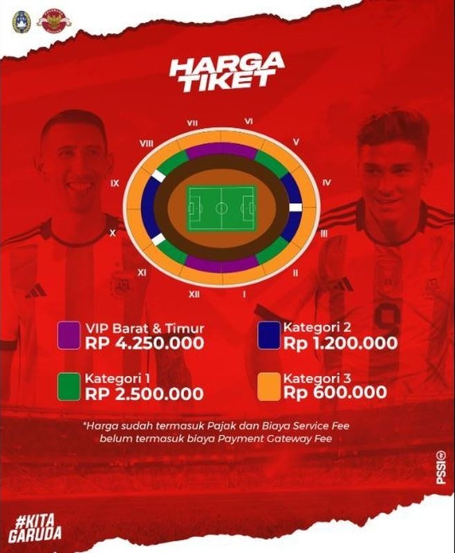 tiket indonesia vs argentina habis terjual dalam 12 menit di hari pertama 59147