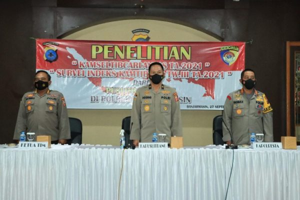 tim puslitbang polri lakukan penelitian dan supervisi di polresta banjarmasin 24410
