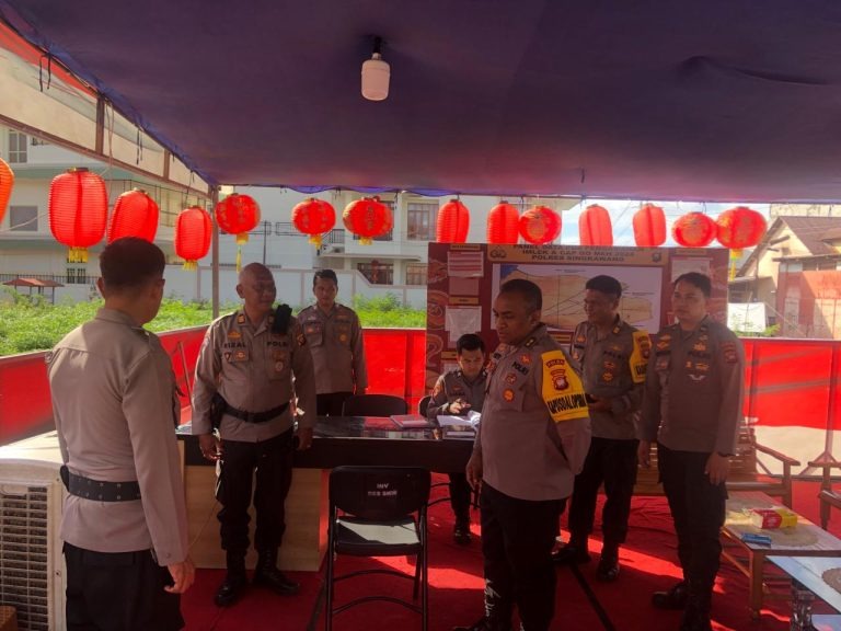 tim supervisi operasi kewilayahan liong kapuas 2024 polda kalbar kunjungi pos pengamanan di singkawang 70300