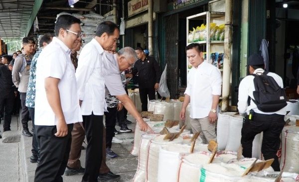 tinjau harga beras di sumut presiden jokowi di sini masih lebih baik dari provinsi lain 71375