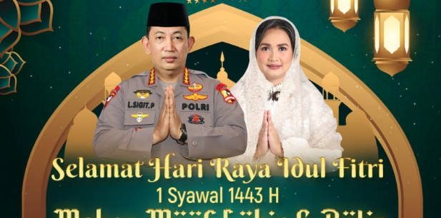 ucapkan selamat idul fitri kapolri perkokoh kebersamaan dan persatuan 46533