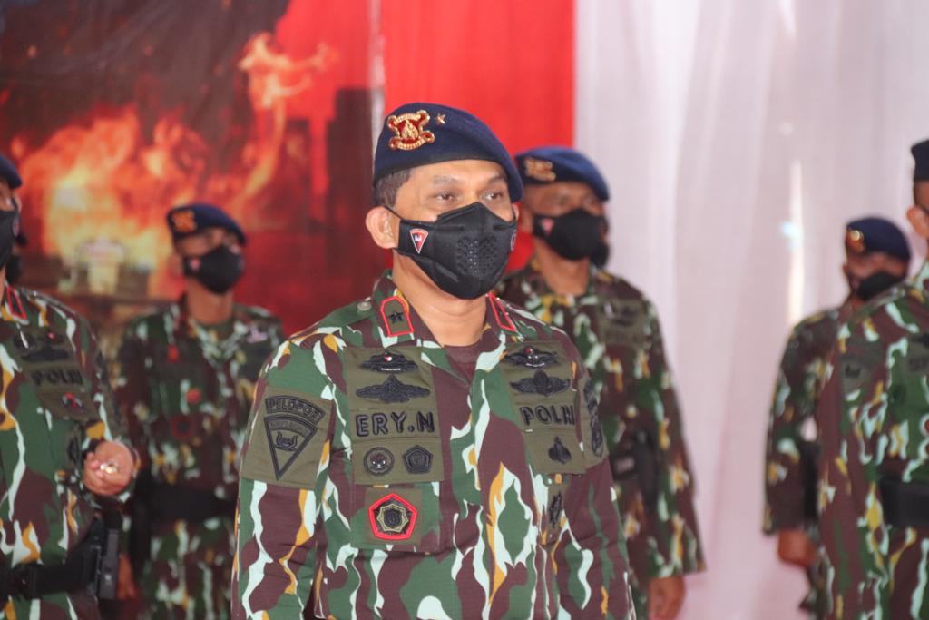 upacara hut korps brimob polri ke 76 wakapolda ikuti upacara virtual di satbrimob polda banten 18226