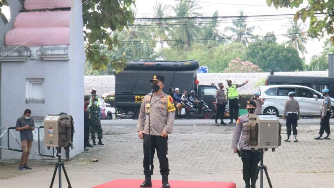 upaya tekan covid 19 saat libur lebaran polda banten siapkan sistem buka tutup akses wisata anyer 20108