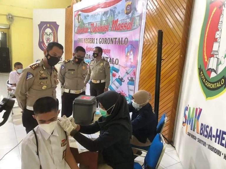 vaccination outlets of gorontalo regional police targets students again 42782