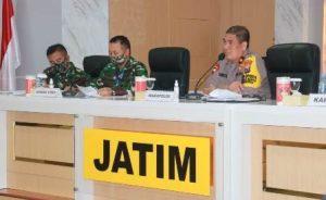 wakapolda jatim pimpin vicon dengan polres jajaran 36477