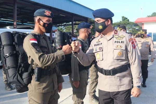 wakapolda kepri lepas kompi penugasan satbrimob dalam rangka ops madago raya 2022 18252