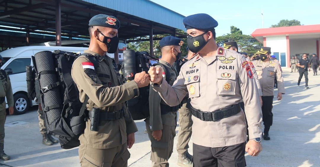 wakapolda kepri lepas kompi penugasan satbrimob dalam rangka ops madago raya 2022 18252