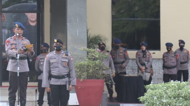 wakapolda sulsel pimpin apel pemberangkatan 2 ssk brimob bko polda papua 36827