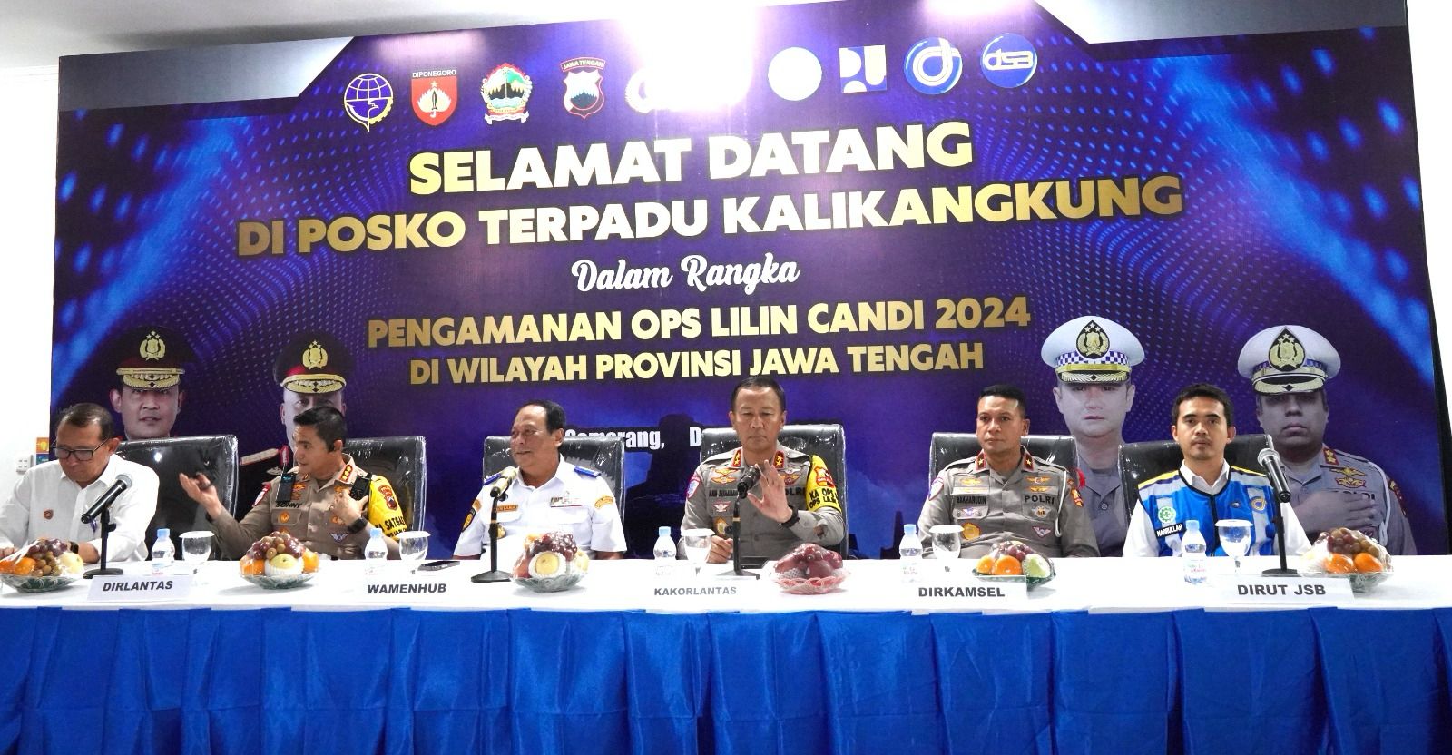 wamen perhubungan bersama kakorlantas polri kunjungi posko siaga kalikangkung 82468