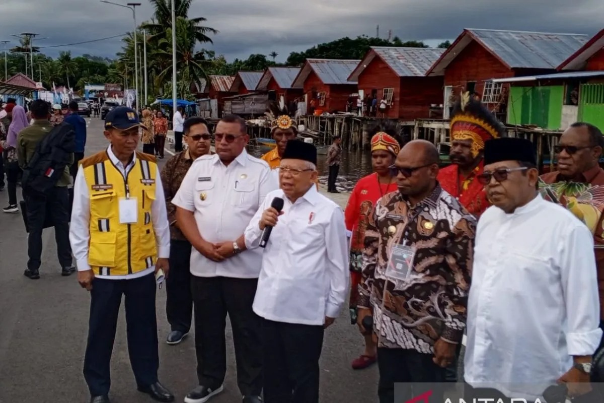 wapres ma ruf amin minta penegakan hukum di papua tak cederai ham 74933