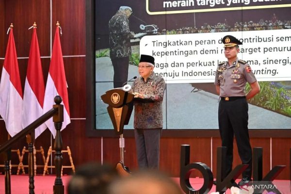 wapres ma ruf amin minta seluruh pihak identifikasi faktor penghambat penurunan kasus stunting 73089