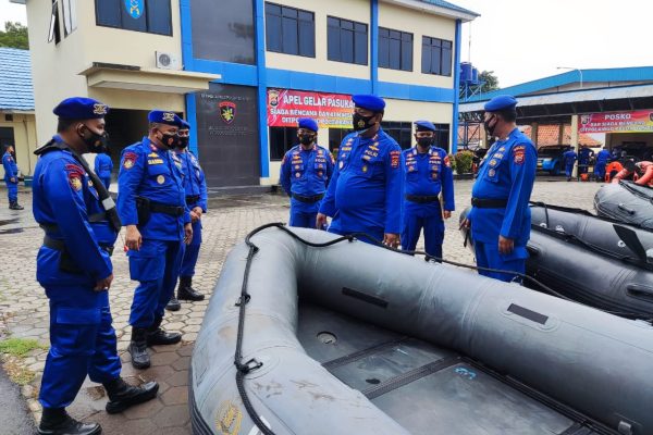 waspada la nina dirpolairud polda banten laksanakan apel siaga bencana 24917