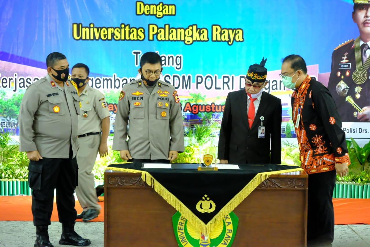 wujudkan sdm polri unggul polda kalteng sinergi dengan universitas palangka raya 11342