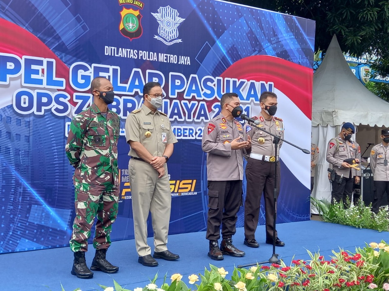 zebra jaya operation 2021 chief of greater jakarta metropolitan regional police reminds his personnel to be professional 43567